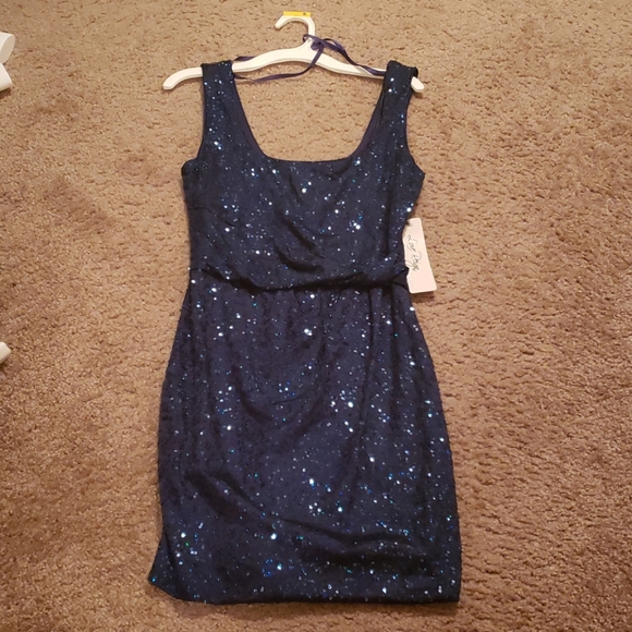Blue sequin sparkly dress - Picture 1 of 3